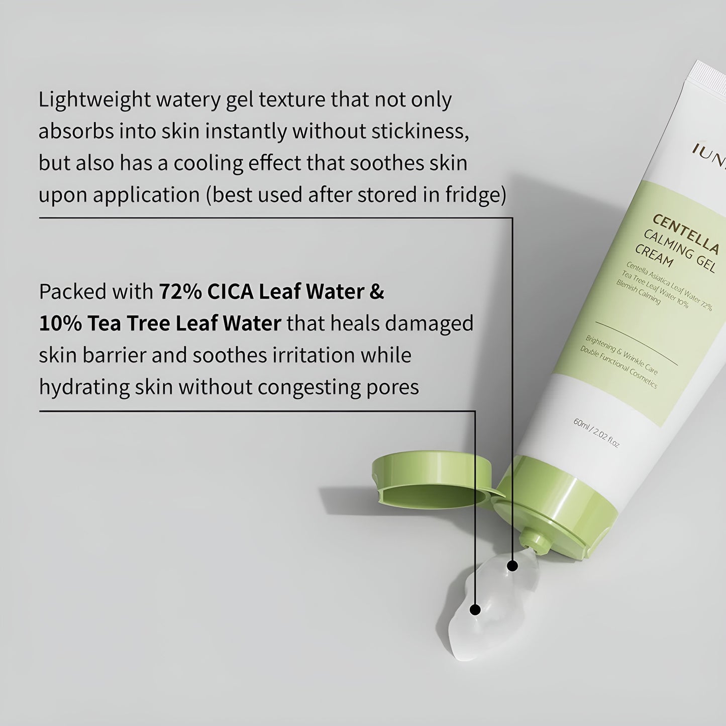 iUNIK Centella Calming Gel Cream (60ml)