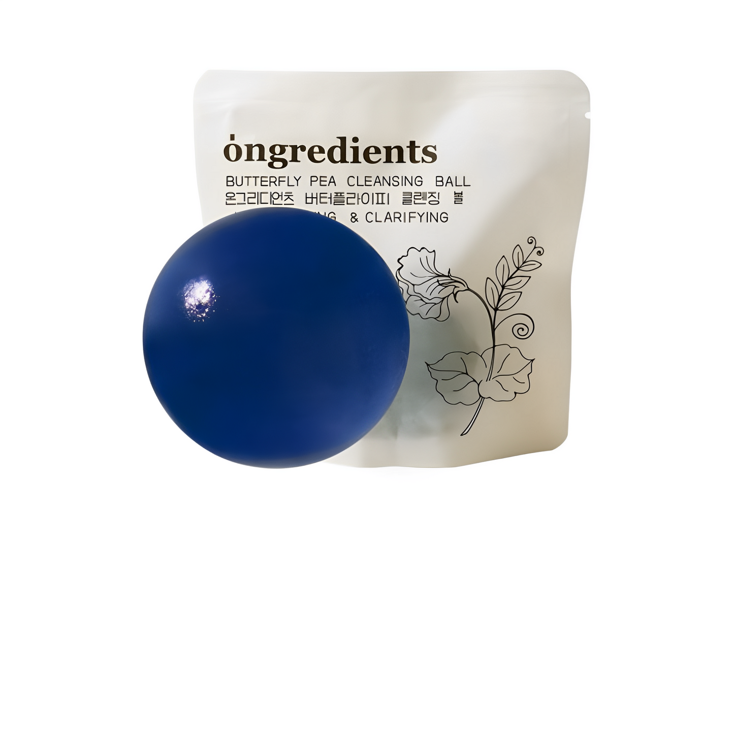 ONGREDIENTS Butterfly Pea Cleansing Ball (1pc)