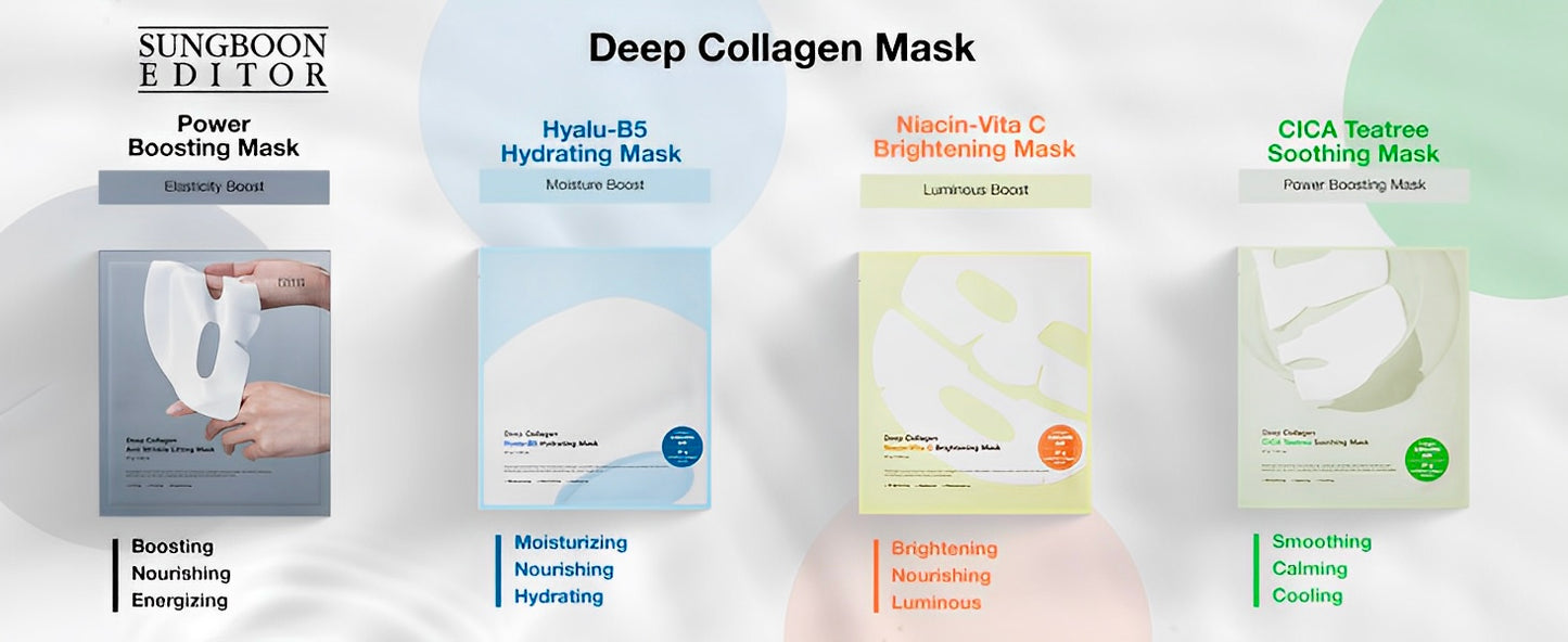 SUNGBOON EDITOR Deep Collagen Niacin-Vita C Brightening Mask Sheet